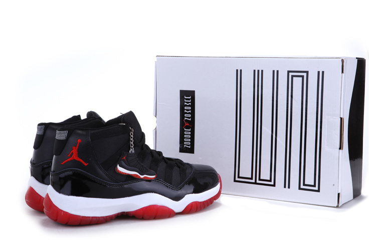 Air Jordan 11 Mens Shoes Black/Red Online